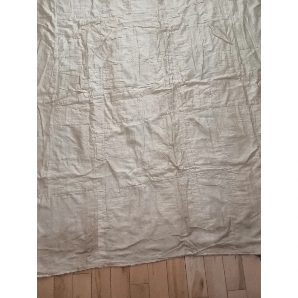 Antique Very Old‎ Estate Find Handmade Silk Satin Lap Bed Quilt 64x69